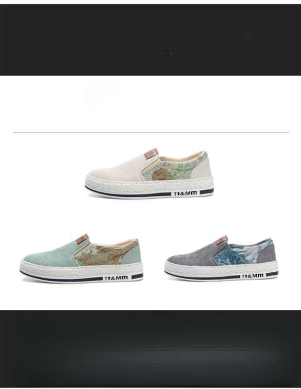 Spring And Fall Flat Men's Canvas Shoes, Foot Sports Casual, Lazy And Breathable,_voghion.com