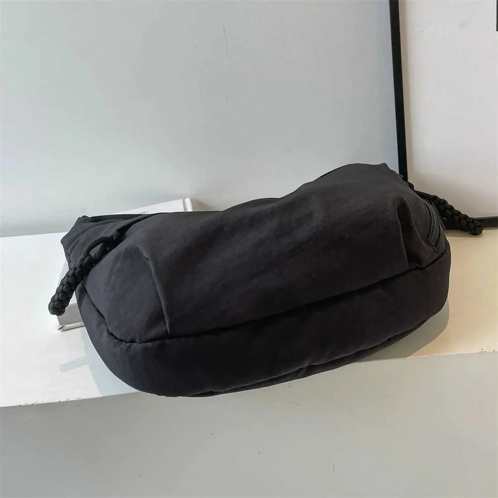 Borsa a tracolla casual da donna in tessuto di nylon, multi tasche, grande capacità, borsa a tracolla, hobo, 2024, estate, ultima moda_voghion.com