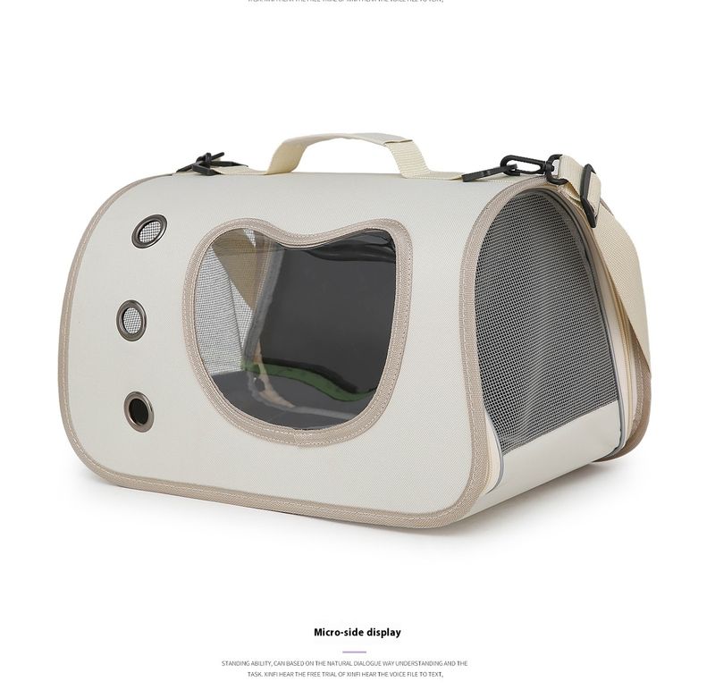 Haustiertasche, tragbare Tasche zum Ausgehen, Umhängetasche fürs Auto, kleine Hunde, atmungsaktiv, große Kapazität,_voghion.com