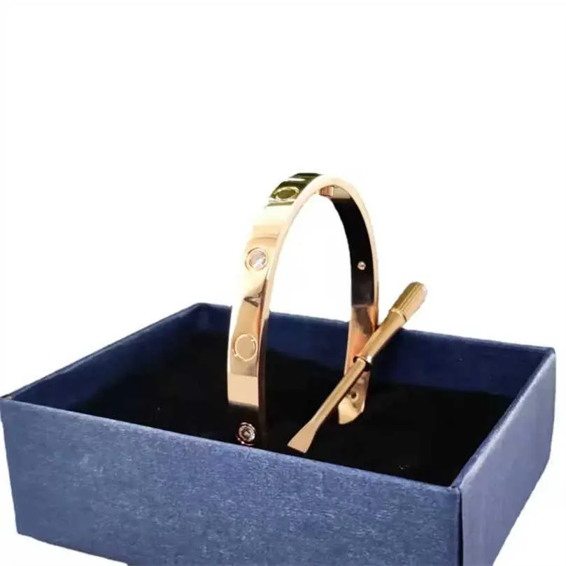 Braccialetto di alta qualità Cacciavite Amore Braccialetto Moda Unisex Braccialetto Polsino Acciaio Inossidabile Placcato Oro Gioielli Donna E_voghion.com