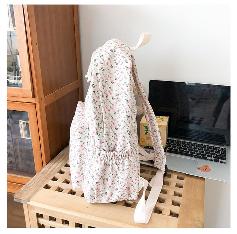 Schultasche weibliche kleine frische literarische Allgleiches Freizeit Blumenmädchen Student Rucksack_voghion.com