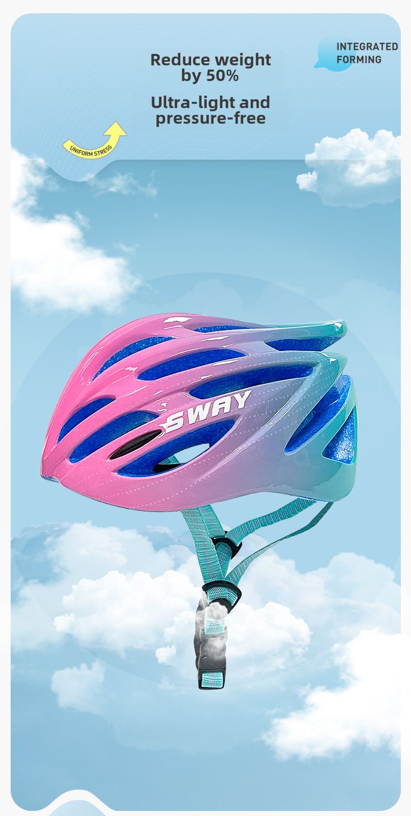 Bicicletta uomo e donna generale professionale equitazione skateboard bambini montagna strada all'aperto casco di sicurezza_voghion.com