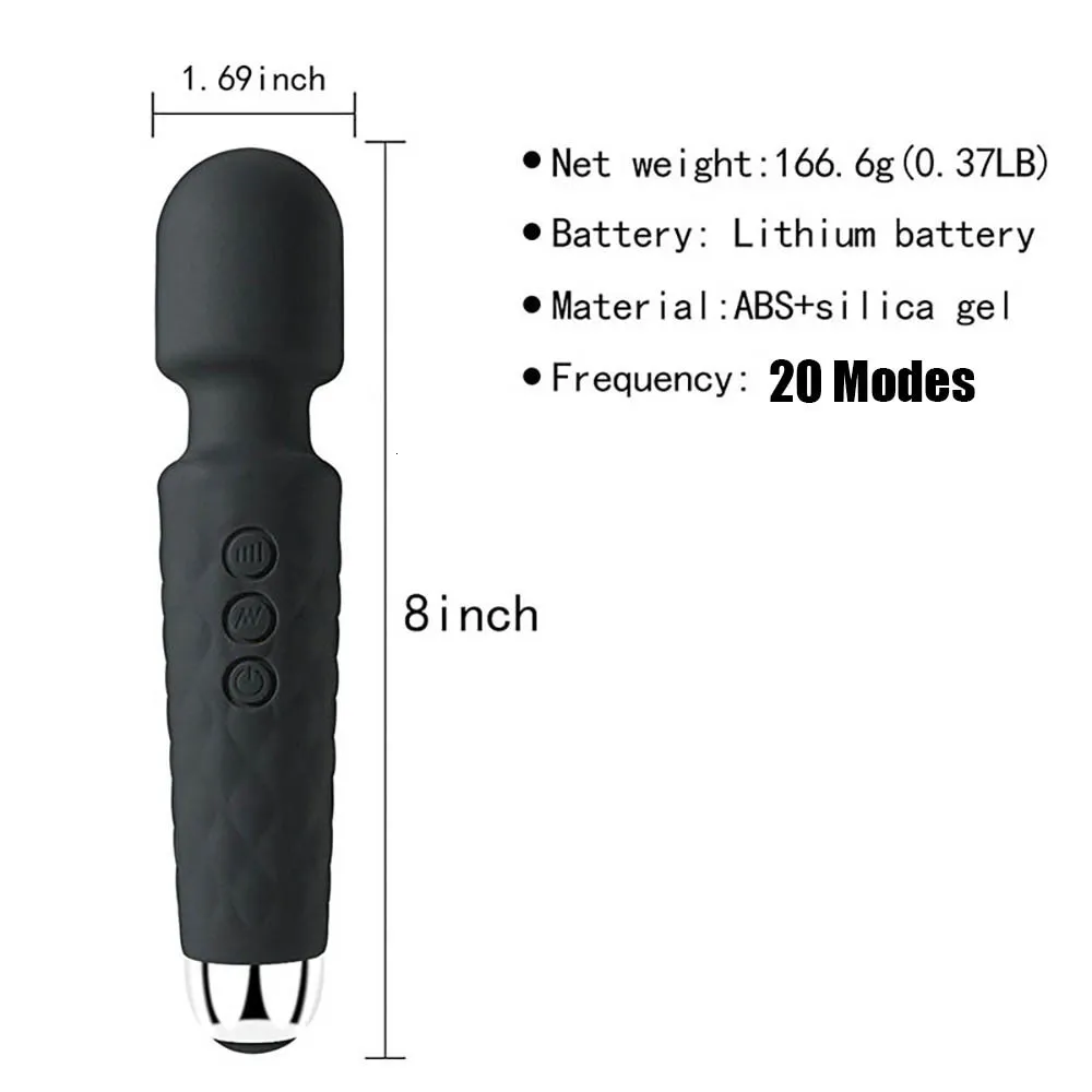 Vibrátorok Szexjátékok 20 Sebességű Vibrátorok Női Felnőtteknek 18 AV Stick Vibrátor Női Maszturbátorok Egzotikus Access_voghion.com