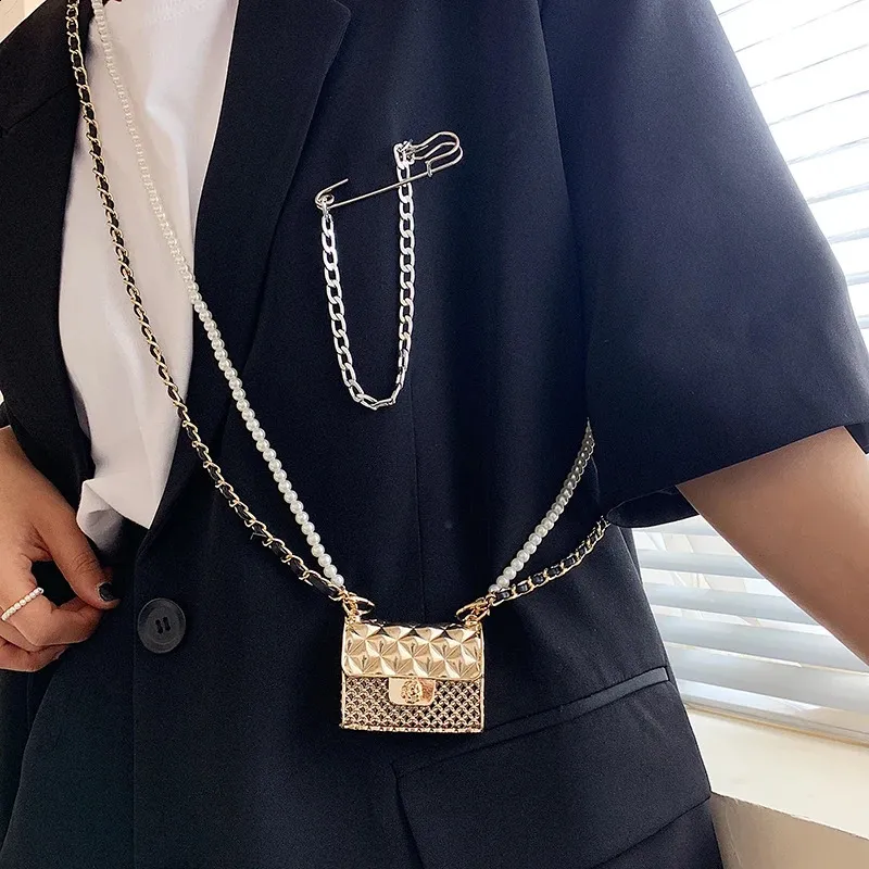 Super Mini Metal Crossbody Bags For Women Fashion Trendy Beading Female Chain Shoulder Handbags 240725_voghion.com