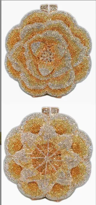 Multicolored Women Stones wer Clutch Purse Evening Bags Wedding Handbag Party Bridal Rhies Handbags Dia Minaudiere_voghion.com