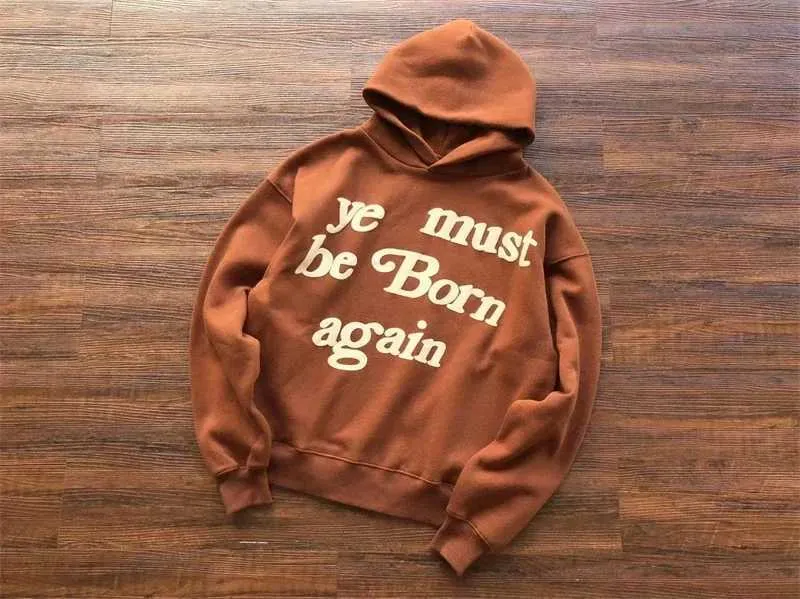 Sweat à capuche style vintage CPFM « Ye Must Be Born Again » pour homme et femme XJ250530_voghion.com