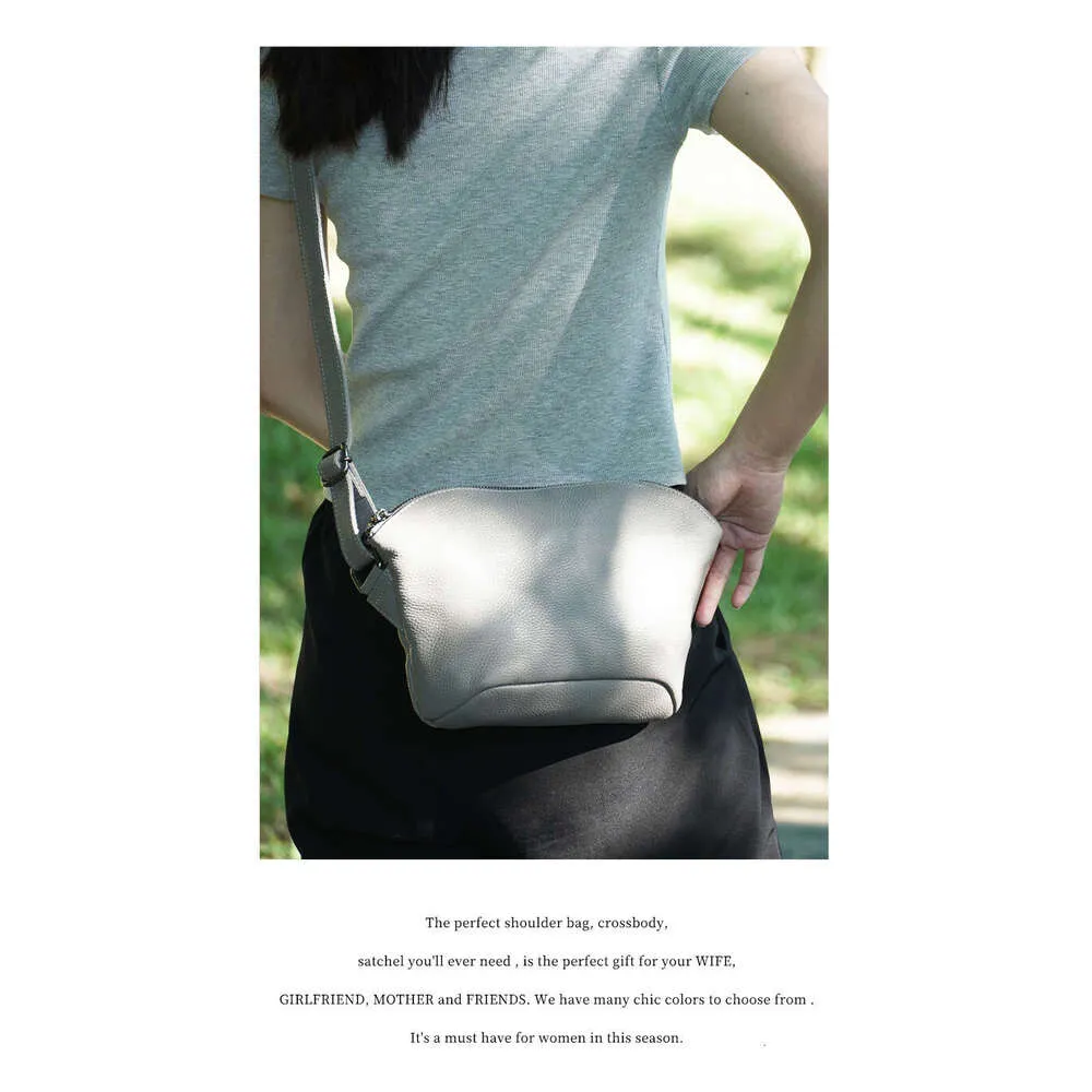 Zency Small Leather For Women Simple Casual Handba With Zip Pockets Adjustable Strap Shoulder Cross Body Purse Roomy_voghion.com