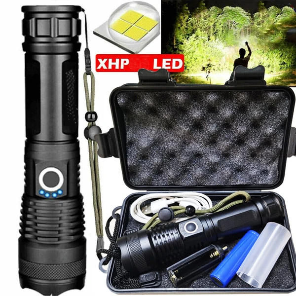 Extremely Bright Usb Rechargeable Led Torch With 5 Light Modes_voghion.com