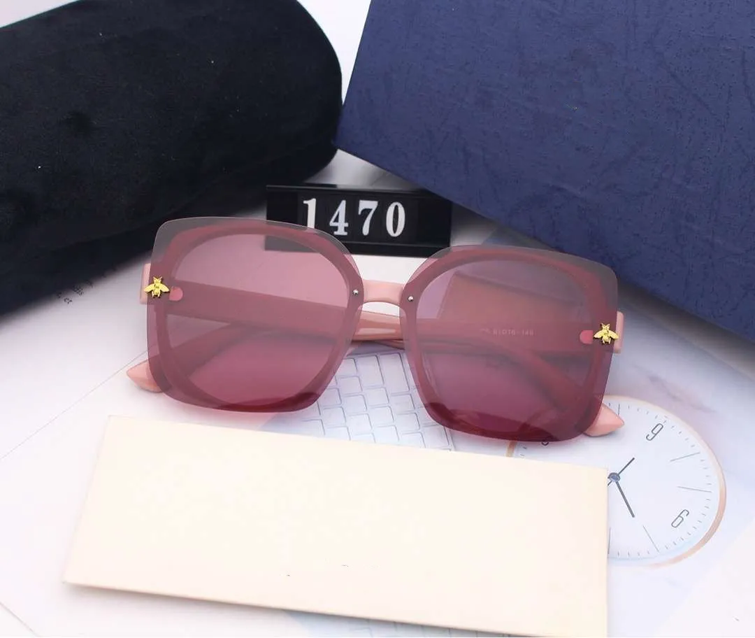 Mode-Sommer-Designer für Mann Womens Sonnenbrillen Gläser UV400 Bienen 1470 5 Farboption Hohe Qualität mit Box_voghion.com