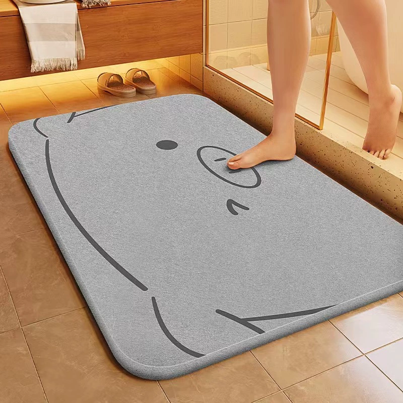 Tappeto bagno antiscivolo illusione 3d morbida ciniglia_voghion.com