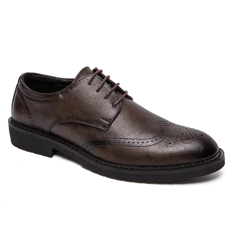 Plus Size 38-47 Brogue Fashion Oxford Dress Shoes Male Well-dressed Gentleman Handcrafted Footwear For Modern Men_voghion.com