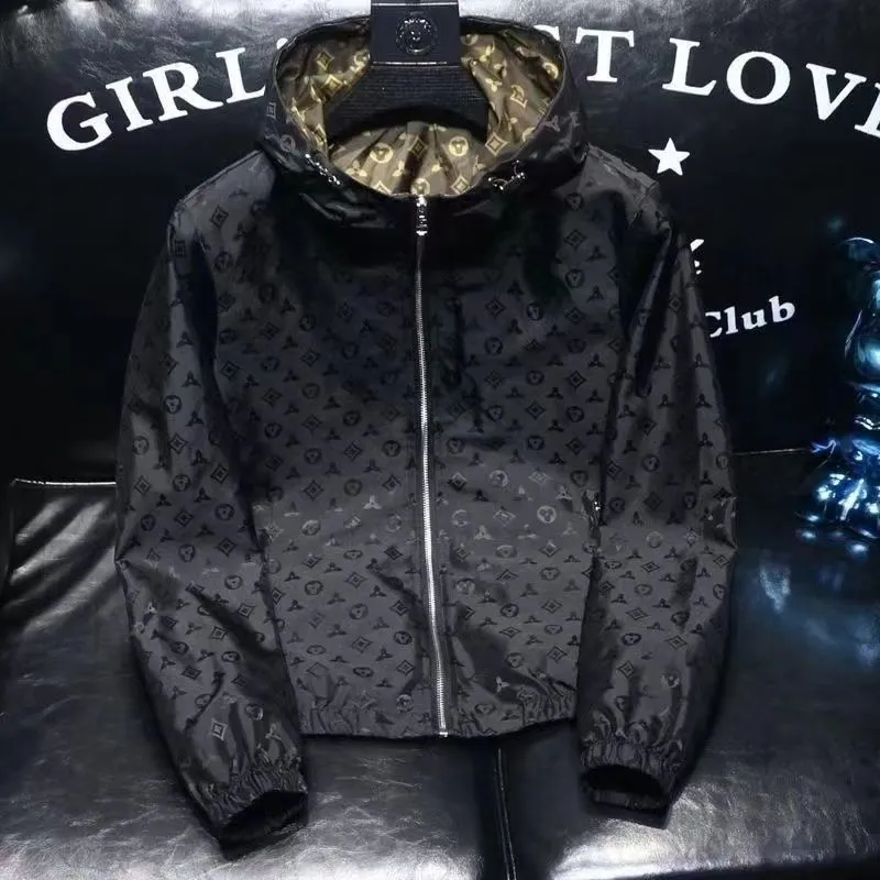 Designer L--V Herenjas Lente Herfstjas Mode Capuchon Jassen Sport Windjack Casual Rits Jassen Man Buitenkleding_voghion.com
