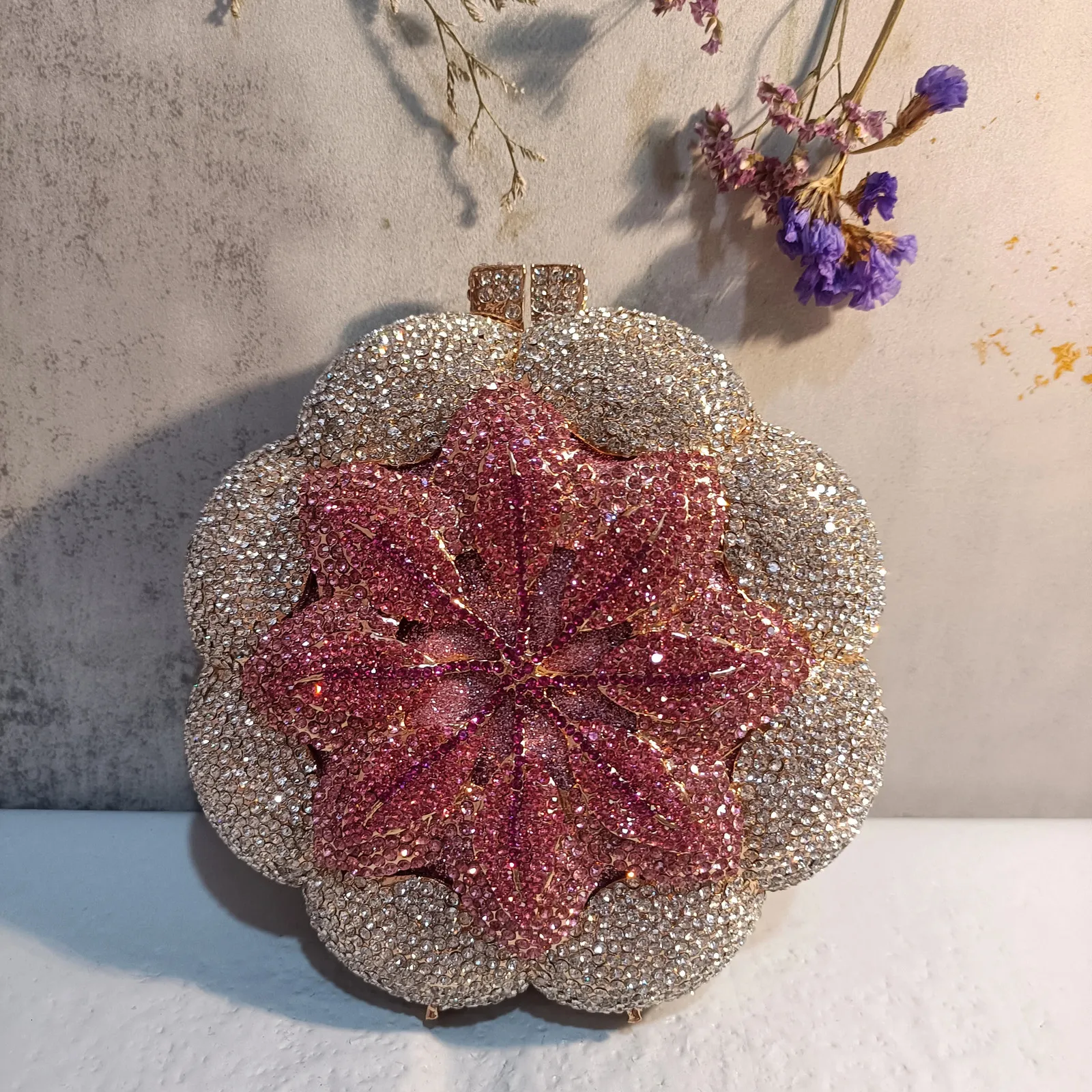 Multicolored Women Stones wer Clutch Purse Evening Bags Wedding Handbag Party Bridal Rhies Handbags Dia Minaudiere_voghion.com