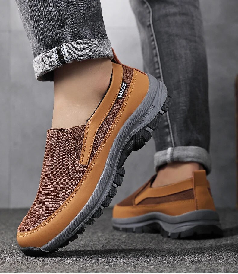 Summer Men's Lightweight Breathable Slip-on Walking Loafers_voghion.com