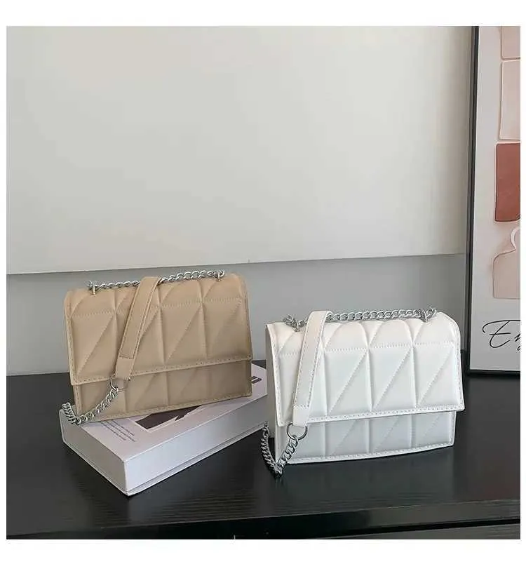 Borsa a tracolla da donna alla moda firmata, con manico in pelle PU, con tracolla a catena, per donna C241108_voghion.com