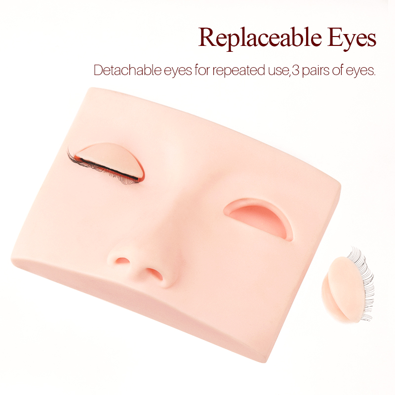 Song Lash Mannequin Head For Eyelash Extension With Practice Silicone Mannequin Head Lashes Extensions  Cosmetic Model Supplies_voghion.com