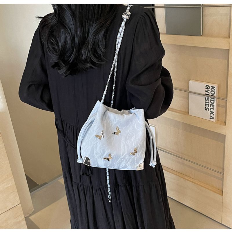 Borsa a mano Super Niche per donna Nuova borsa a secchiello popolare a forma di farfalla, versatile, monospalla, diagonale_voghion.com