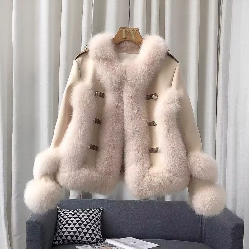 Frauen Kleidung temperament heißer mädchen winter tragen neue fuchs pelz kurze weibliche dame mantel_voghion.com