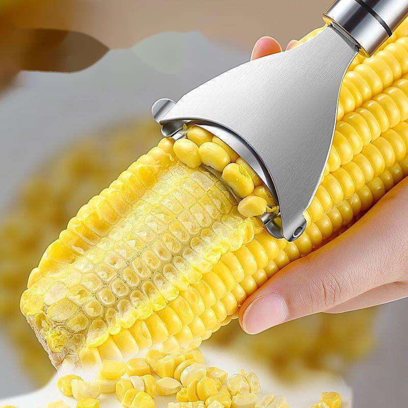 【 2471 wiederkehrende Kunden 】 Küche 304 Edelstahl Pflug, Haushalt Schäler, Manuelle Dreschmaschine, Frische Mais Dreschmaschine_voghion.com