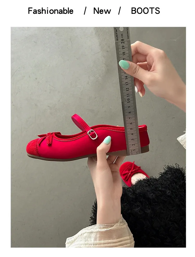 Frühling/Sommer Retro Candy Mary Einfache Ballerinas Damen atos Mujer 241111_voghion.com