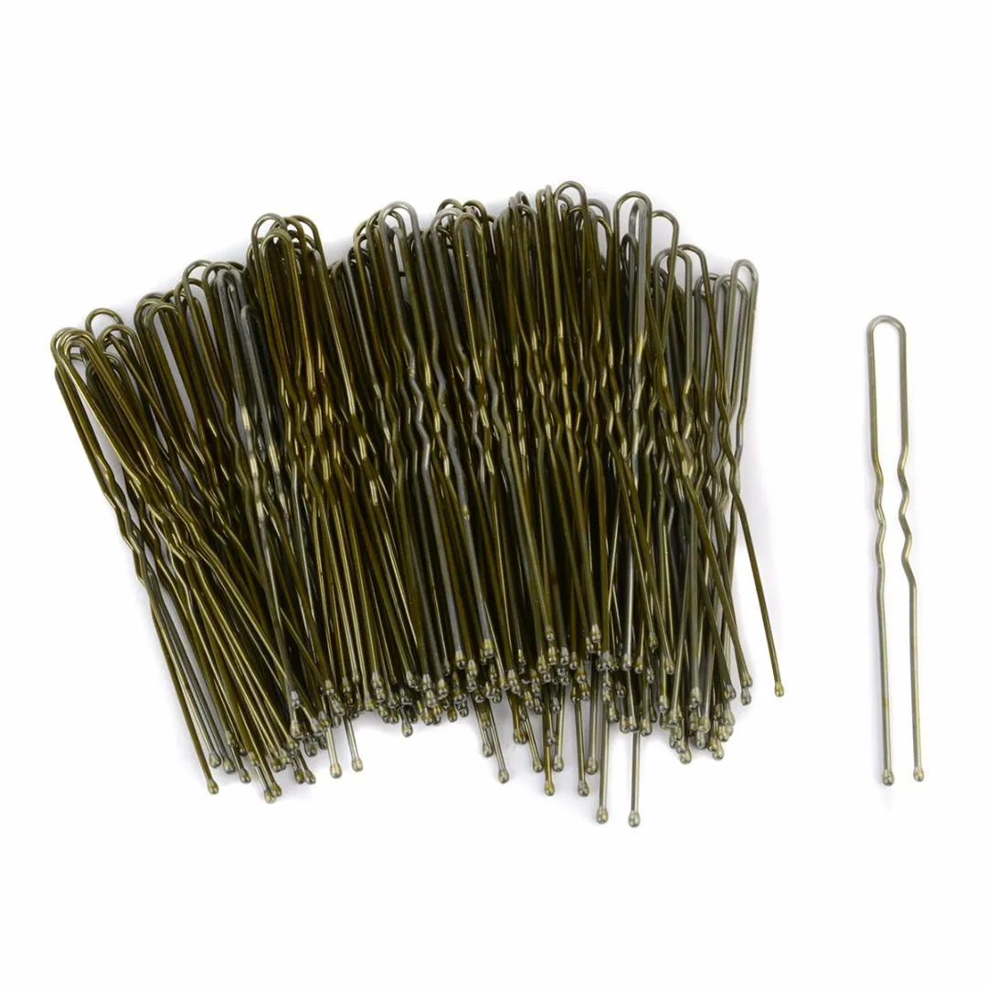 300 tk/partii/karp Lainelised U-kujulised klambrid, klambrid, stiilitarvikud, punutud juuksetööriistad naistele, kuldsed, S, M, L_voghion.com