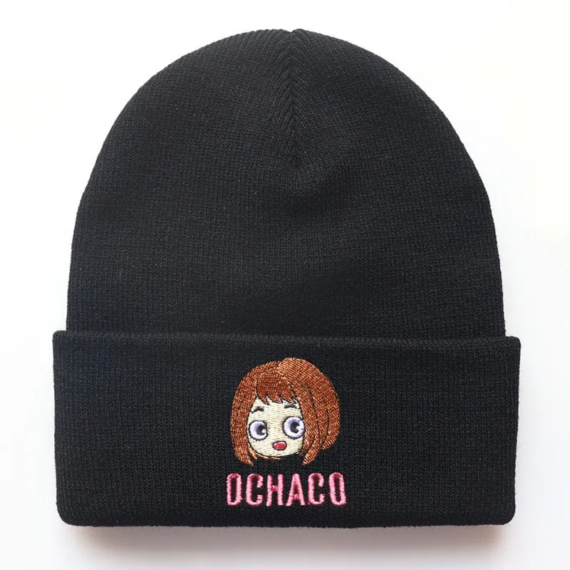 Design de alta qualidade, desenho animado anime masculino feminino bordado chapéu de malha estudante com capuz_voghion.com
