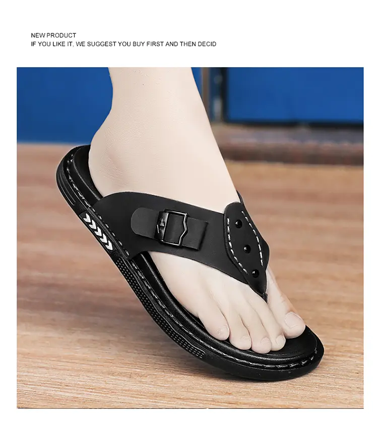 Stylish Men's Flip Flops Casual Summer Slippers Comfortable Design_voghion.com