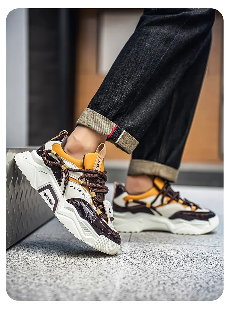 Sneakers casual uomo antiscivolo platform dad shoes alla moda_voghion.com