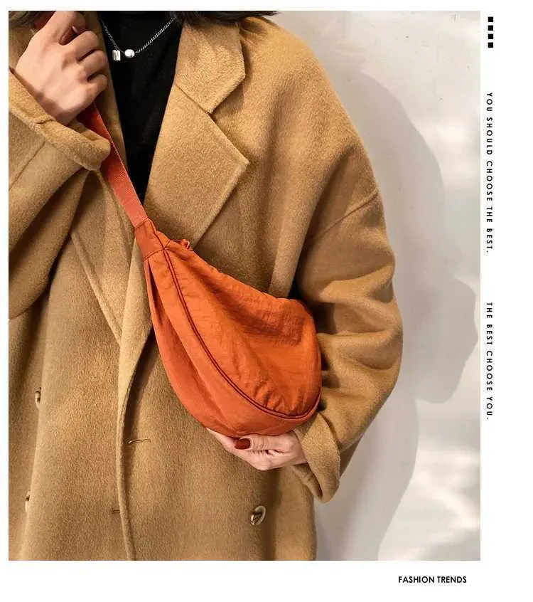Lässige Hobo-Crossbody aus Nylon für Damen, Designer-Umhängetaschen, große Kapazität, Tragetasche für Damen, Reise-Shopper, Damengeldbörsen_voghion.com