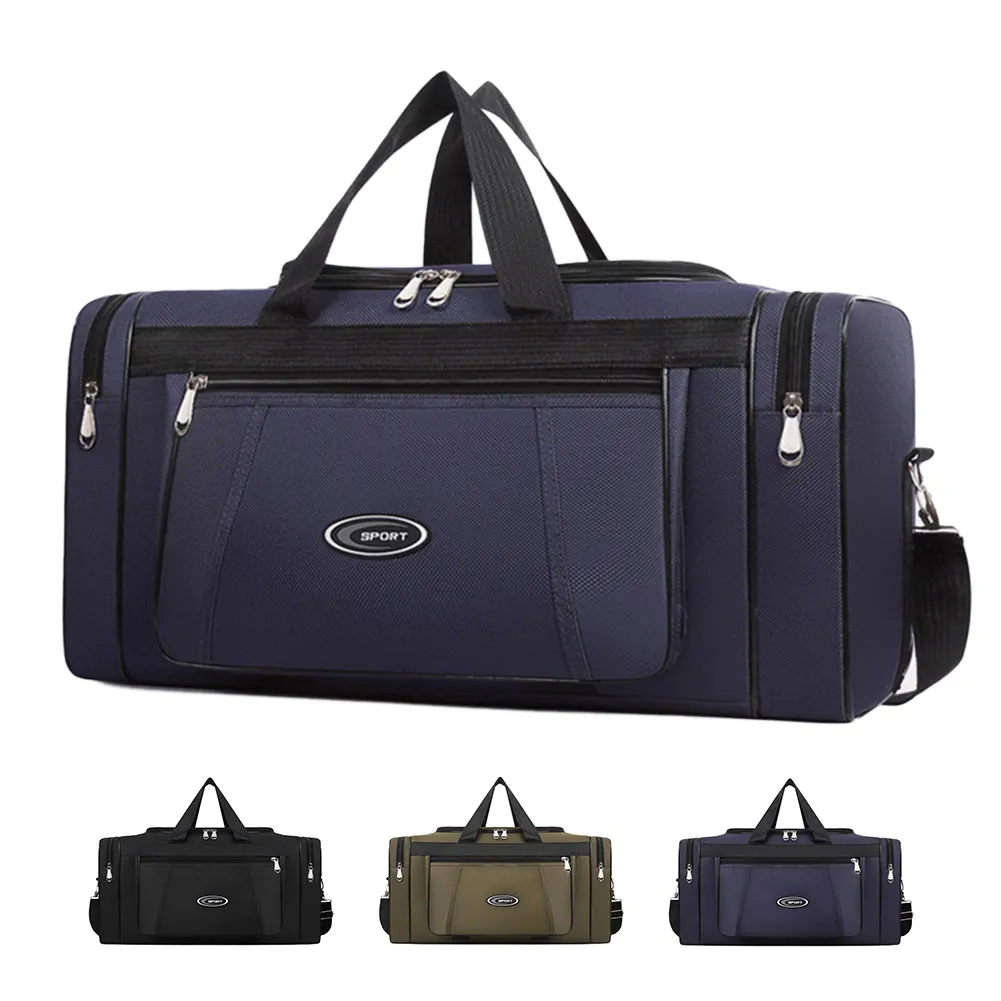 Large Capacity Weekend Oxford Hand Lage Waterproof Portable Unisex Zipper Outdoors Duffle Travel Bag_voghion.com