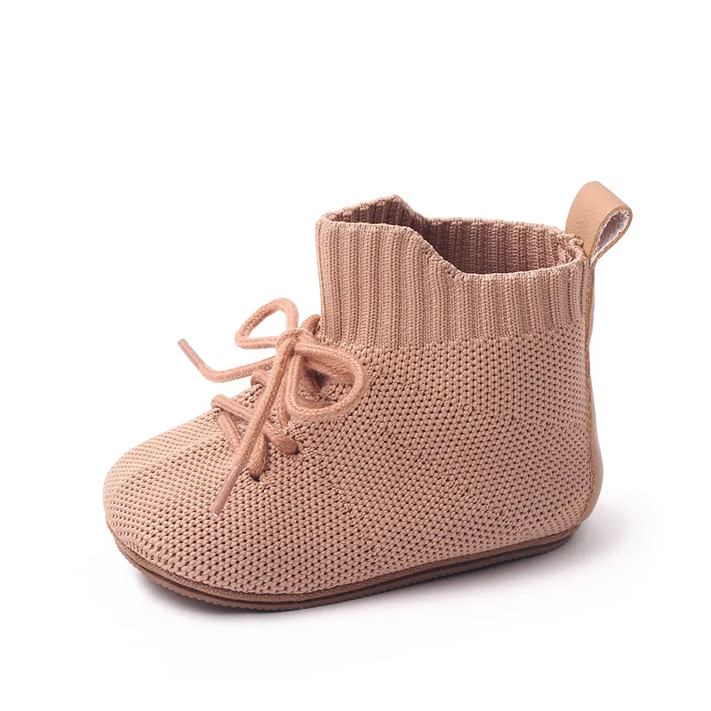 Rutschfest Outdoor-Trëppelschong fir Puppelcher a Klengkanner Cutefeet Baby Prewalker Knöchelstiefelen_voghion.com