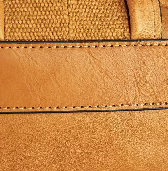 Handmade Vintage Leather Backpack For Women Large Capacity Travel_voghion.com
