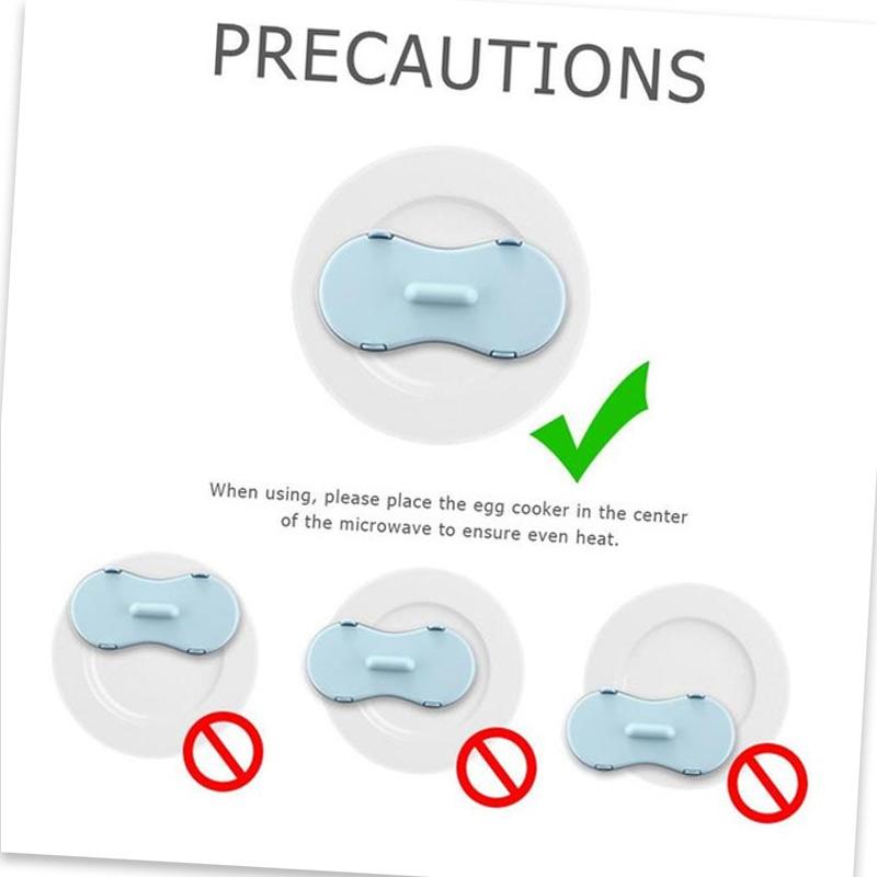 Scatola creativa per uova al vapore, materiale PP per uso alimentare, vaporiera per uova a due scomparti, utensile per la cottura delle uova per la colazione in cucina a microonde_voghion.com