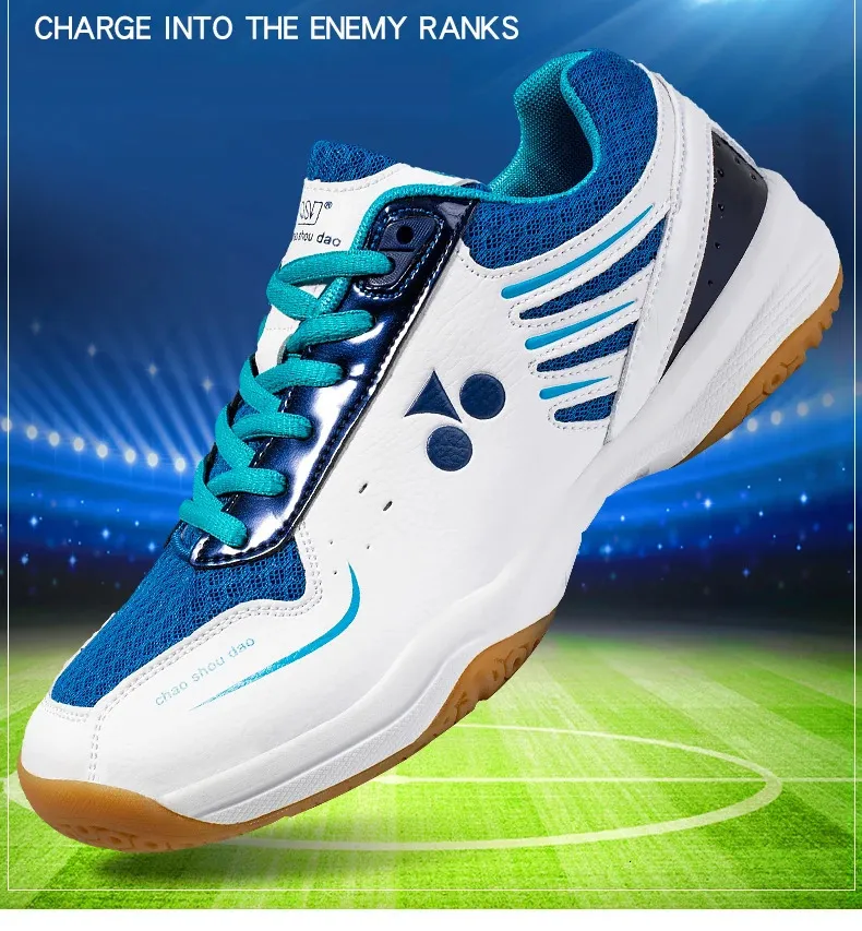 womens breathable volleyball Mens badminton shoes indoor athletic training sneakers tennis couple_voghion.com