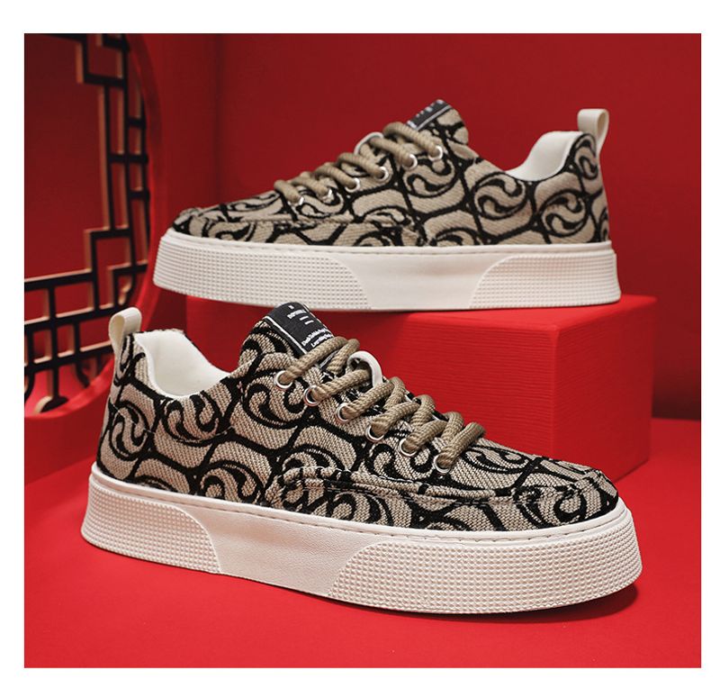 Chaussures décontractées pour hommes, grandes tailles, tendance chinoise chic, respirantes, confortables, simples, pour étudiants, 2024_voghion.com