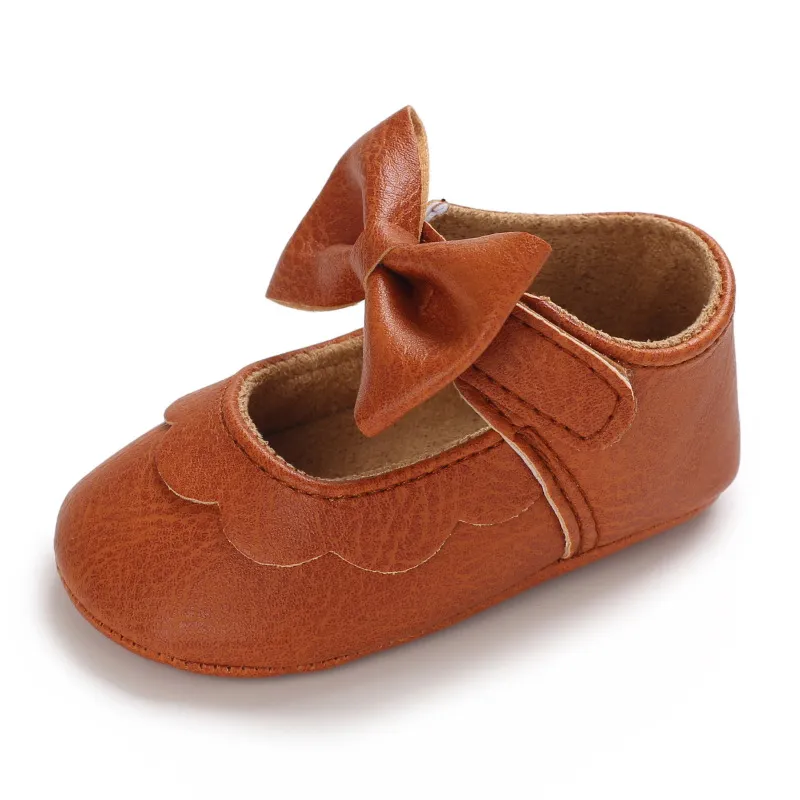 Scarpe per neonati con fiocco e suola morbida, per culla, per bambine, principesse, Littlesprouts_voghion.com