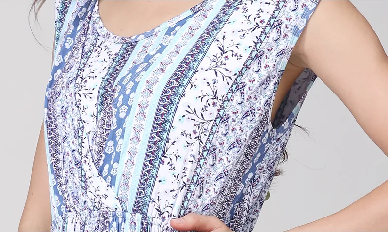 2024 New VNeck Summer Breastfeeding Dresses Sleeveless Dress for Pregnant Women Maternity Clothes_voghion.com