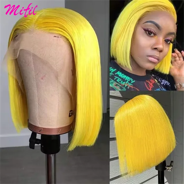 Heißer verkauf HD Kurze Highlight 613 Rot Bury 99j Bob Farbige Front Menschliches Haar Perücken Für Frauen 13x4 Knochen gerade Spitze Frontal Perücke_voghion.com