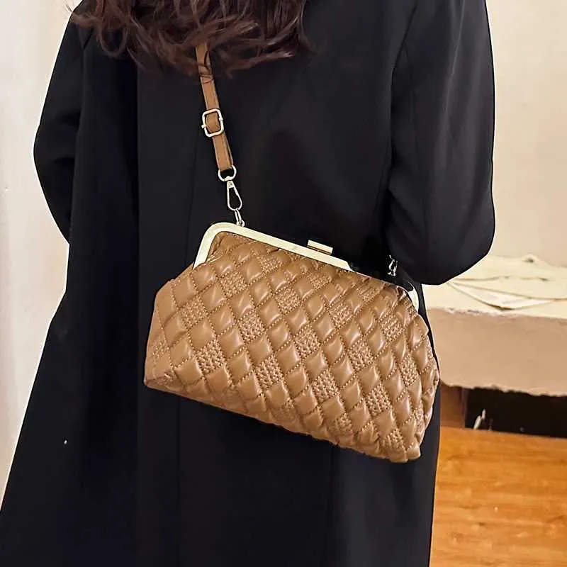 Borsa da sera in pelle PU da donna, borsa a tracolla, marchio di design, da donna, con tracolla, di alta qualità, SacC241211_voghion.com