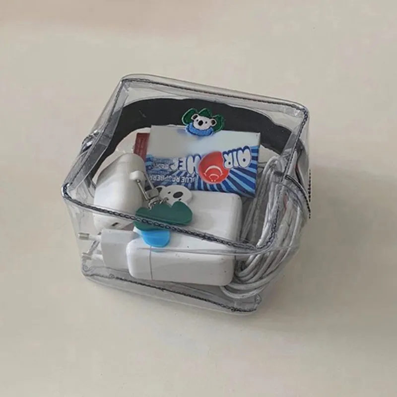 INS Transparente Kosmetik Niedlicher Koala PVC Damen Reißverschluss Klare Make-up-Taschen Beauty Case Reisebad Toilettenartikel Aufbewahrungstasche_voghion.com