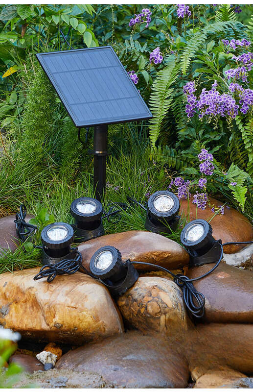 ✅ Spoturi solare impermeabile pentru exterior, pentru iazuri cu pești, lumini de peisaj pentru vile, lumini LED subacvatice cu atmosferă_voghion.com