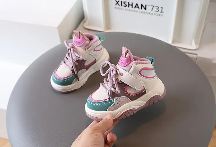 Scarpe da ginnastica firmate per ragazzi, scarpe casual per bambini, moda per ragazze, antiscivolo, calzature sportive Littlesprouts, invernali, calde, nuove, da corsa_voghion.com