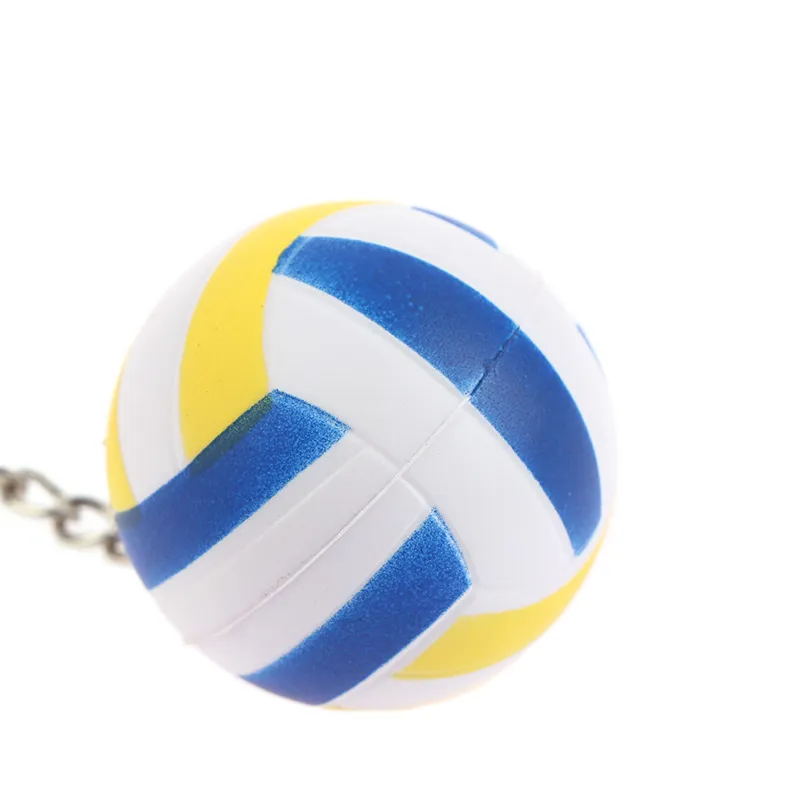 1PC 4CM Volleyball Keychain Soccer Keyring Car Chains Gifts Key Ring Sport Bag Accessories Pendant_voghion.com