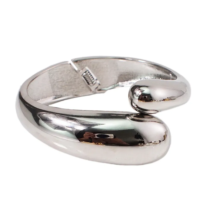 Bangle Alloy Mixed Color Simple Statement Bangles Fashion Jewelry Wide Women 2024_voghion.com
