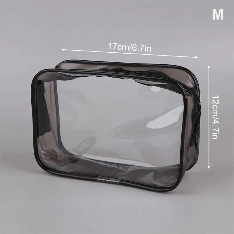 1Pc Moda Trasparente Viaggio Portatile Mini Lavanderia Storage Donna Cerniera Organizzatore Borsa per il Trucco Y241023_voghion.com