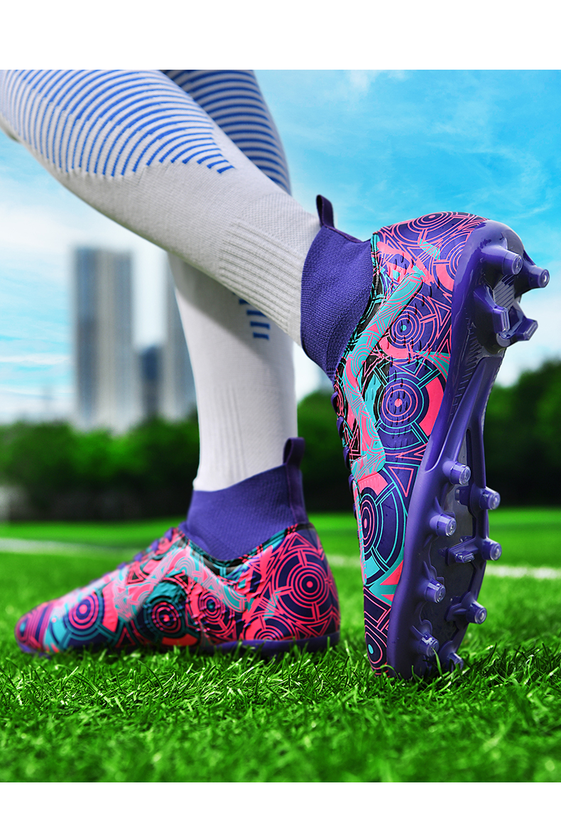 Sapatos de futebol ao ar livre Tênis masculinos Botas de futebol Adolescentes Adultos Crianças Chuteiras Antiderrapantes Ultraleve Unissex Turf Futsal_voghion.com