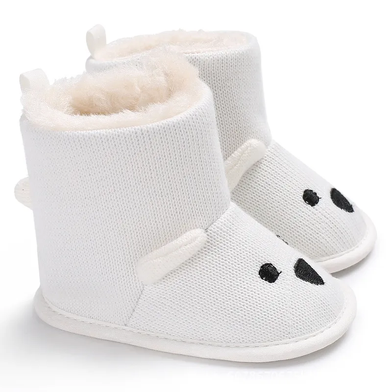 Infant Winter Baby Toddler Newborn Cute Cartoon Bear Shoes Cutefeet Girls Boys Little Kid First Walkers Snow Boots_desvips.com