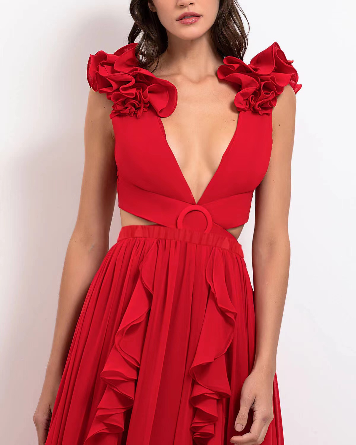 Traje de baño de cintura alta a la moda para mujer._voghion.com