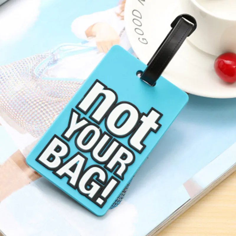 Etichetta porta-bagagli creativa per uomo e donna, non la tua borsa, porta-indirizzo per valigia, etichetta per aereo, accessorio da viaggio_voghion.com