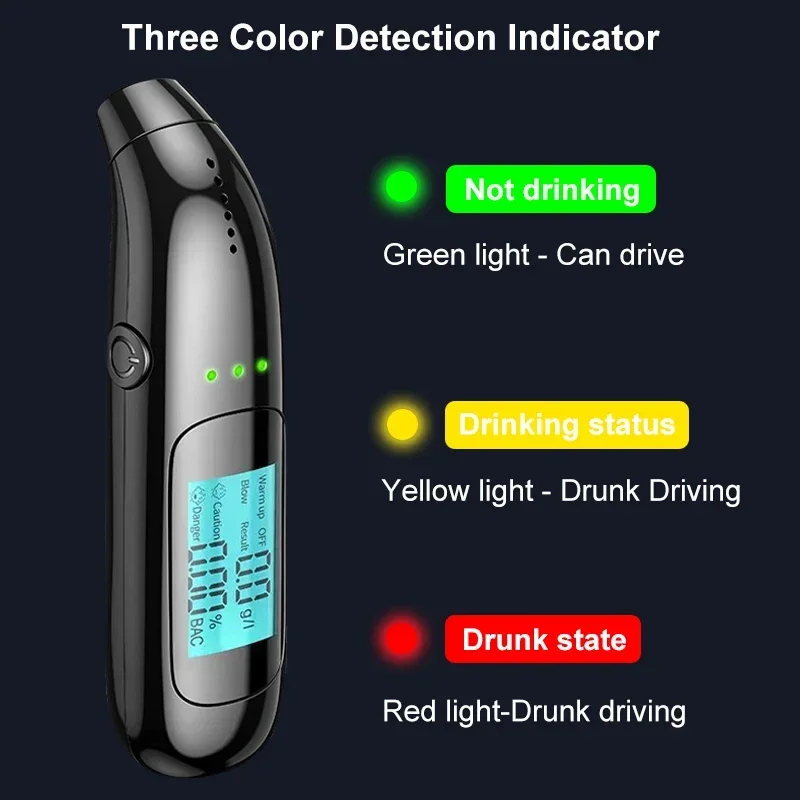 Hochpräziser Professioneller Alkoholtester Mit Usb-ladefunktion_voghion.com
